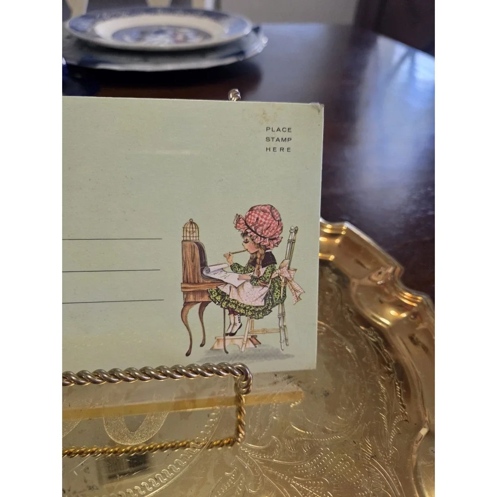 vintage 1960s blank postcard Name Of Diane